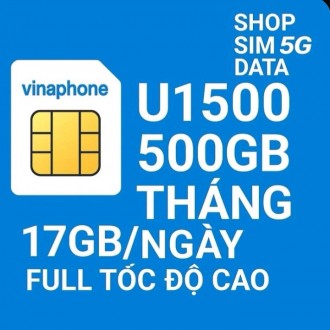 Sim vinaphone - data 500gb/tháng - 17gb/ngày