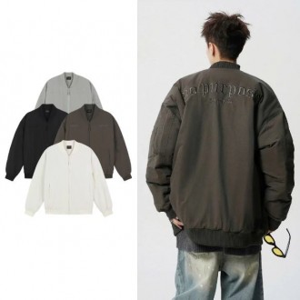 Áo Khoác Bomber Gió Nam Nữ Thêu Nổi 2 Lớp Trượt Nước Cản Gió