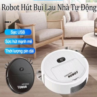 Robot Hút Bụi Lau Nhà Thông Minh SWEEPIN, ROBOT Hút Bụi Thông Minh Tự Động Cho Gia Đình Hot New New